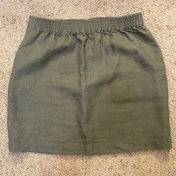 Linenfox Sami Heavy Linen Mini Skirt S/M New - Picture 2 of 3
